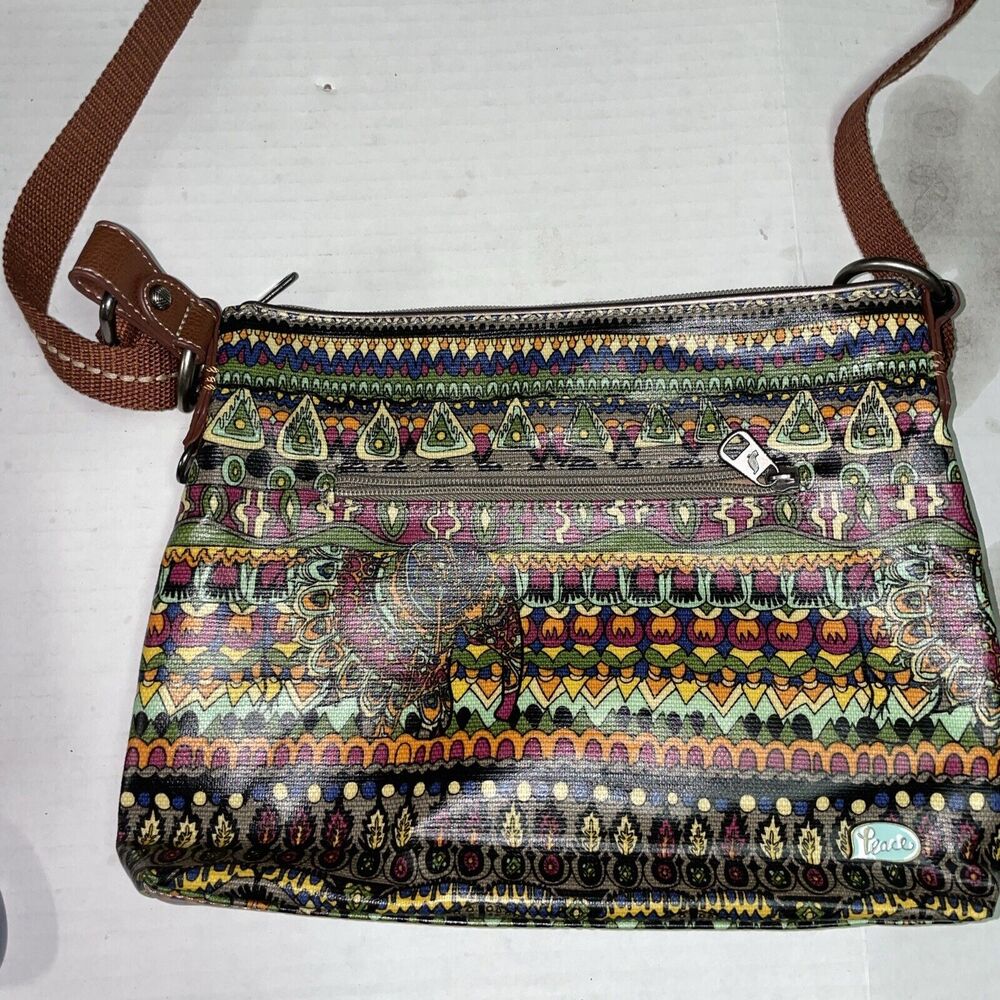 Sakroots Crossbody Purse “Peace” EUC